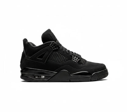 Air Jordan 4 Black sneaker on a white background