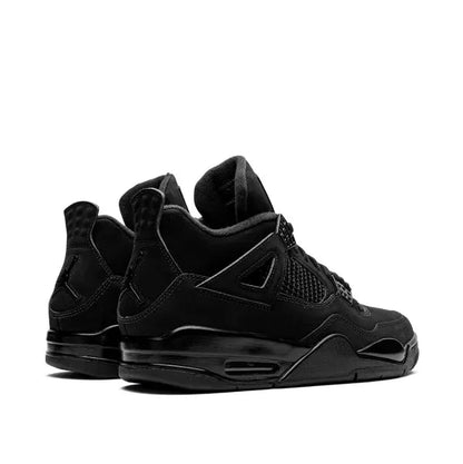 Air Jordan 4 Black high-top sneakers on a white background