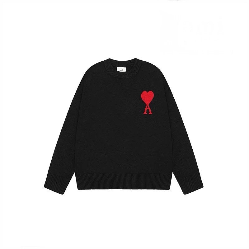 AMI PARIS Intarsia Wool Sweater – ValenciClothing