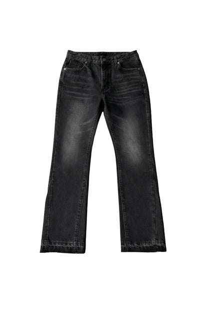 Black jeans on a white background