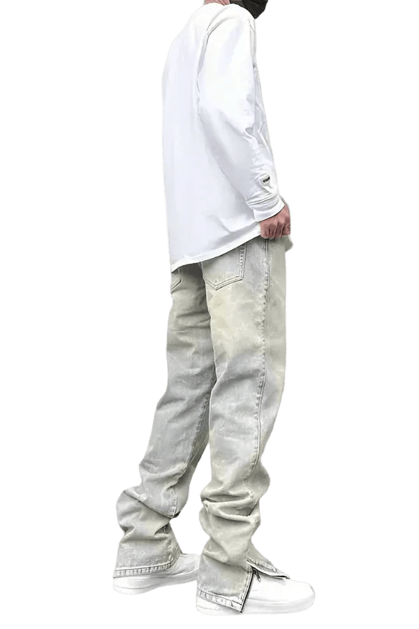Aria Zip Flared Jeans - ValenciClothing
