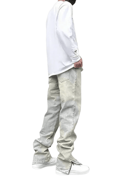 Aria Zip Flared Jeans - ValenciClothing