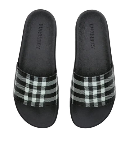 BB Checkered Slide Sandals - ValenciClothing